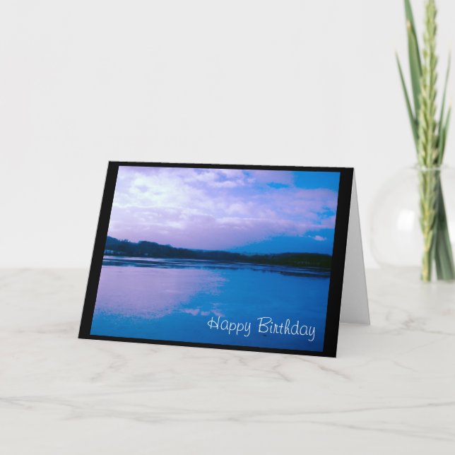 Tarjeta Reflexiones azules (Anverso)