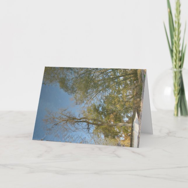Tarjeta Reflexiones de árbol en el molino (Anverso)