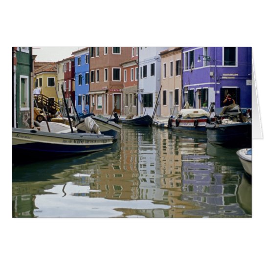 Tarjeta Reflexiones de Italia Burano
