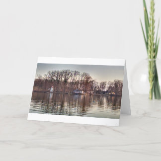 Tarjeta Reflexiones de la caída en el lago pine