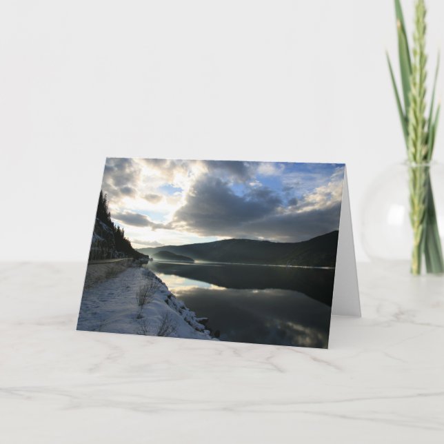 Tarjeta Reflexiones de la puesta del sol (Anverso)