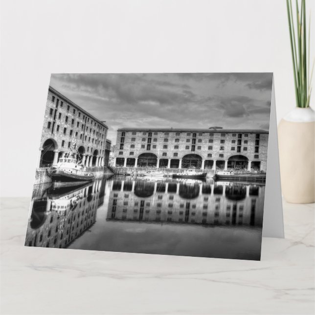 Tarjeta Reflexiones del Liverpool de Albert Dock (Anverso)