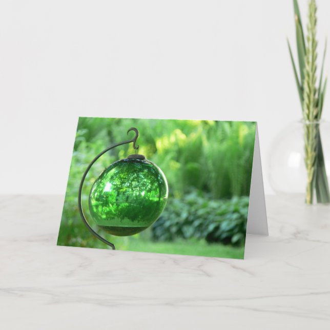 Tarjeta reflexiones en un jardín (Anverso)