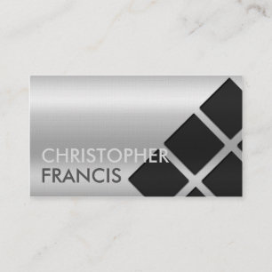 Tarjeta reflexiva de plata de la pendiente con los