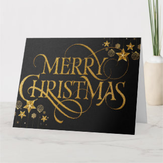 Tarjeta Regal Holiday – Luxury Gold Foil Christmas Card 