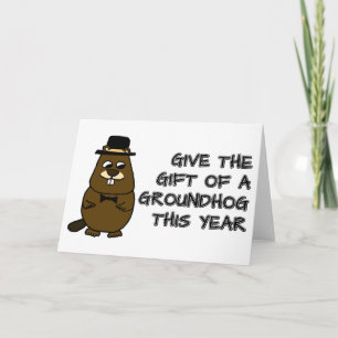 Tarjeta Regale un Groundhog este año