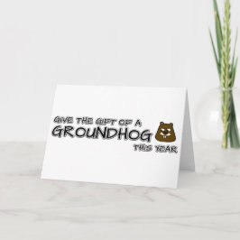 Tarjeta Regale un Groundhog este año