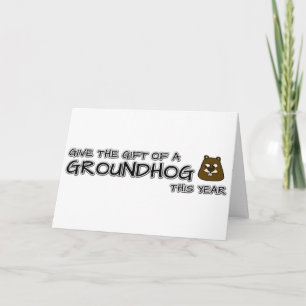 Tarjeta Regale un Groundhog este año