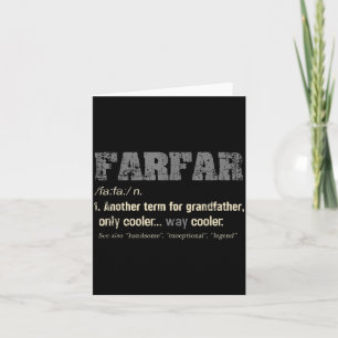 Tarjeta Regalo Abuelo Definición Divertida Farfar Sueco 