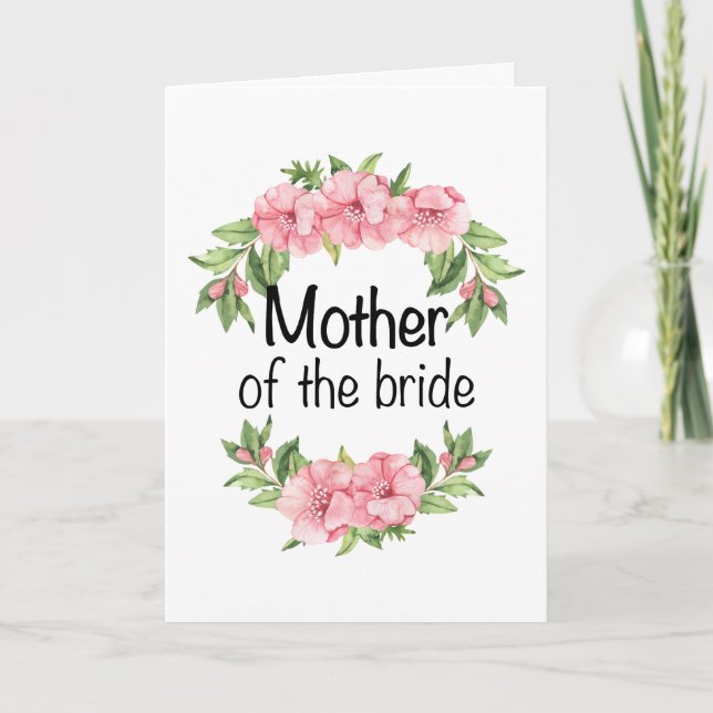 Tarjeta Regalo boda para novia mamá madre de novia (Anverso)