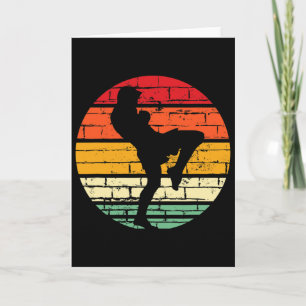 Tarjeta Regalo Cool Muay Thai Instructor de Artes Marciale