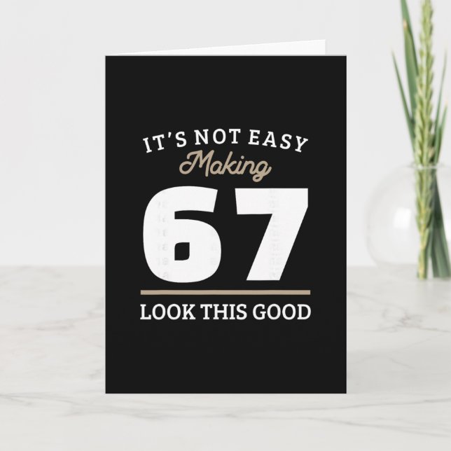 Tarjeta Regalo Cumpleaños 67 67 Años (Anverso)