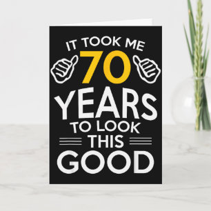 Tarjeta Regalo Cumpleaños 70 Me Tomó 70 Años