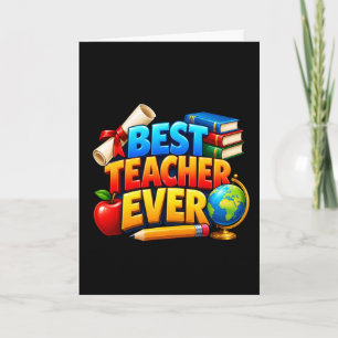 Tarjeta Regalo de Agradecimiento al Mejor Profesor