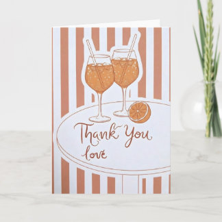 Tarjeta Regalo de agradecimiento para amante del vino ador