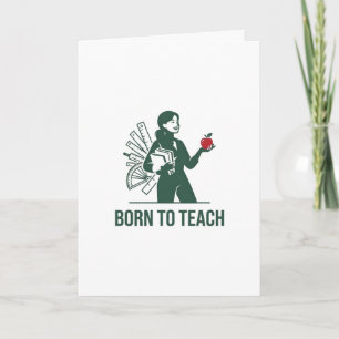 Tarjeta Regalo de Agradecimiento para Maestros 'Nacidos pa