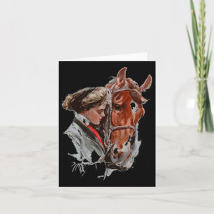 Tarjeta Regalo De Amante De Caballos Para Chicas Mujeres Q