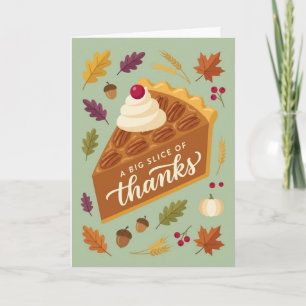 Tarjeta Regalo de Amante de Tarta de Acción de Gracias Pos