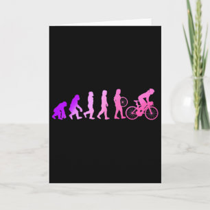 Tarjeta Regalo de amante del ciclismo femenino para chicas
