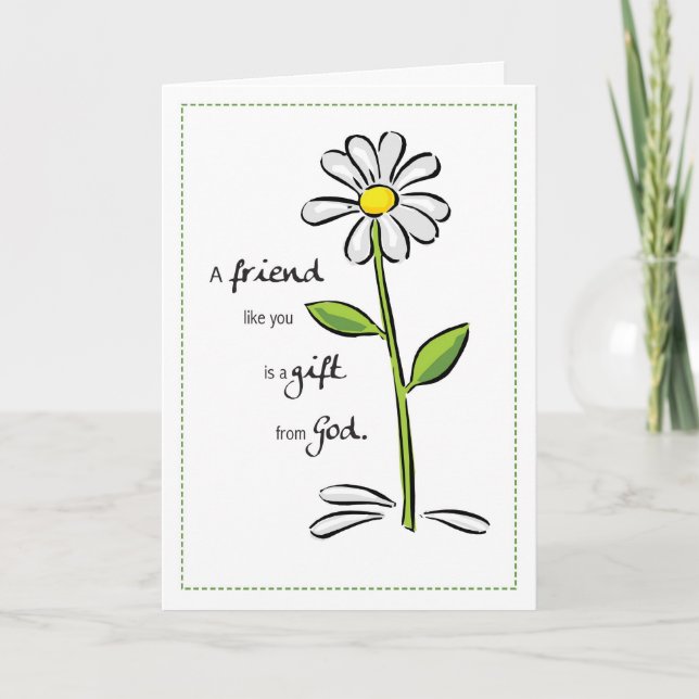 Tarjeta Regalo de amistad de 2703 por cumpleaños de Dios (Anverso)