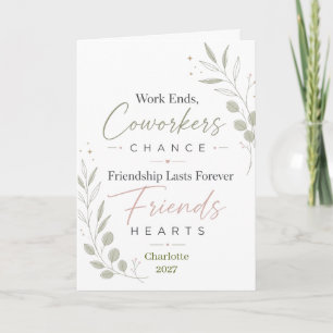 Tarjeta Regalo de amistad personalizado para la jubilación
