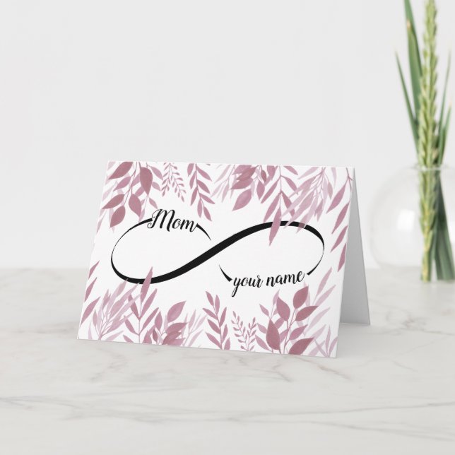 Tarjeta Regalo de amor infinito de mamá (Anverso)