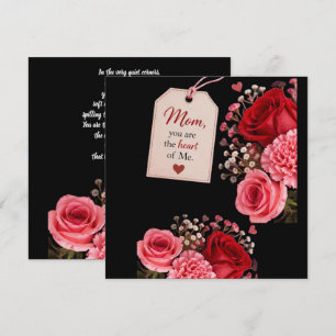 TARJETA REGALO DE AMOR PARA EL DÍA DE LA MADRE 