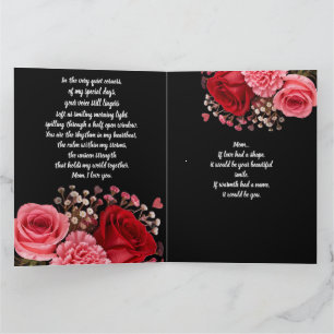 TARJETA REGALO DE AMOR PARA EL DÍA DE LA MADRE 