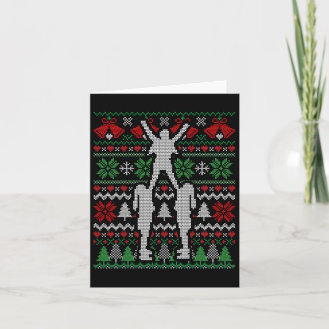Tarjeta Regalo de animadora del espíritu de Navidad (Anverso)