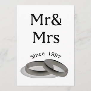 Tarjeta Regalo de aniversario de 20 años para parejas Sr. 