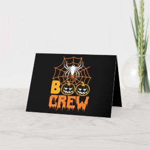 Tarjeta Regalo de Araña Boo Calabaza Halloween Araña Boo
