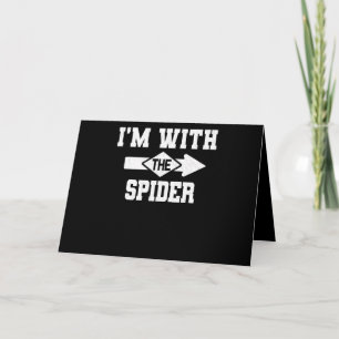 Tarjeta Regalo de Araña Estoy con el Disfraz de Araña a