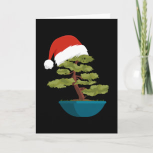 Tarjeta Regalo de árbol bonsái de Navidad