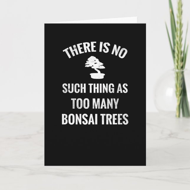 Tarjeta Regalo de árbol de bonsai | Bonsai Lover Bonsai Tr (Anverso)