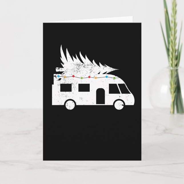 Tarjeta Regalo de árbol navideño festivo para autohome (Anverso)