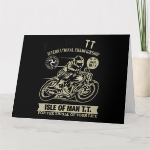 Tarjeta Regalo de arte de la Carreras de motocicletas