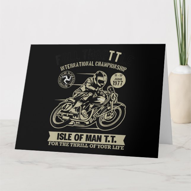 Tarjeta Regalo de arte de la Carreras de motocicletas (Anverso)