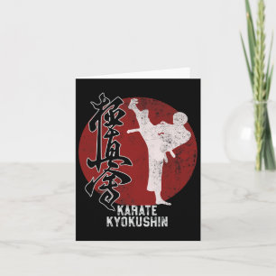 Tarjeta Regalo de arte marcial de Kyokushin Karate