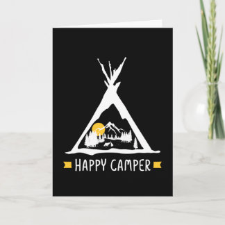 Tarjeta Regalo de autocaravana para camping Happy Camper