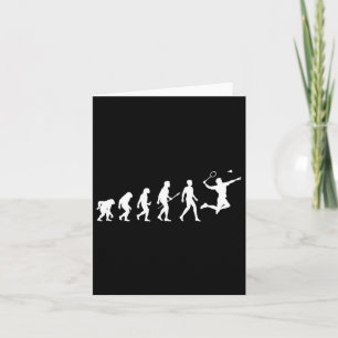 Tarjeta Regalo De Badminton De Evolución Para Los Jugadore