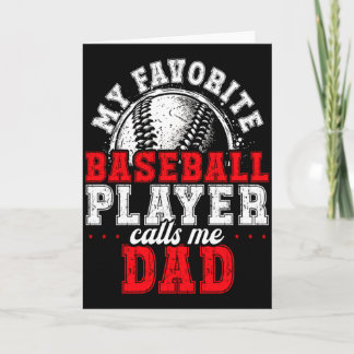 Tarjeta Regalo de béisbol familiar a juego Papá Foto del e