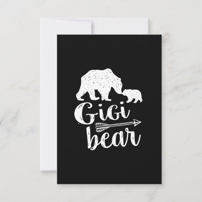 Tarjeta Regalo de Bisabuela Gigi Oso (Anverso)