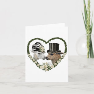 Tarjeta Regalo De Boda De Alpaca Lama Bride Y Groom _1