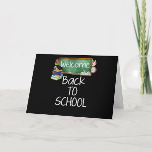 Tarjeta Regalo de búho   De vuelta a la escuela Bienvenido
