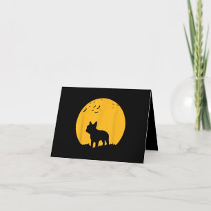 Tarjeta Regalo de Bulldog Francés inspirado en Halloween L