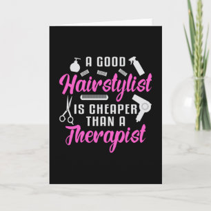 Tarjeta Regalo de cabello estilista de las tijeras barbero