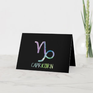 Tarjeta Regalo de cabra de mar Astrología Símbolo Zodiacal