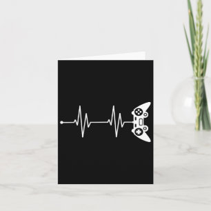 Tarjeta Regalo De Camisas De Heartbeat Para Videojuego Lov