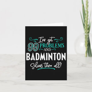 Tarjeta Regalo de camiseta de Badminton - ¡Badminton Los R
