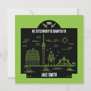 Tarjeta Regalo de Celebración de Ciudadanía de Nueva Zelan